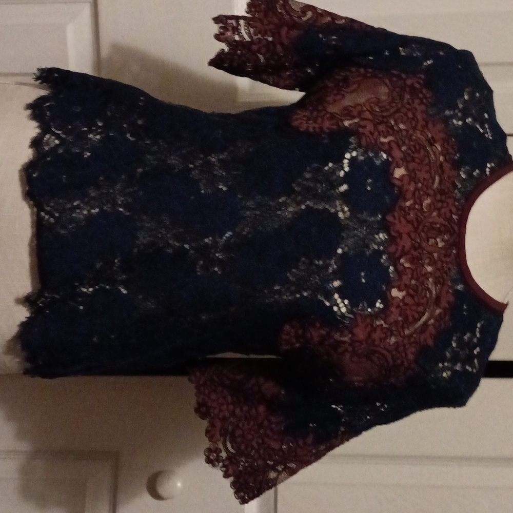 Women's Sandro lace blouse size 1